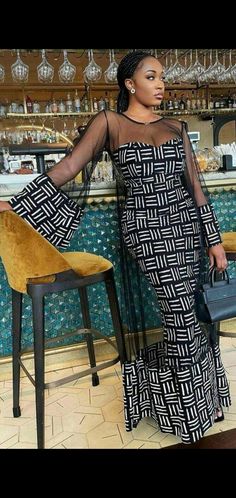 Women 2 peices gown. Flare Sleeves Pattern, Afrikaanse Mode, Strapless Bodycon Dress, 2 Piece Outfit, Flare Sleeve Dress, African Fashion Women Clothing, Ankara Style, African Print Dress, African Fashion Women