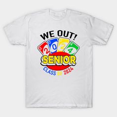 senior 2024 uno out -- Choose from our vast selection of Crewneck and V-Neck T-Shirts to match with your favorite design to make the perfect graphic T-Shirt. Pick your favorite: Classic, Boxy, Tri-Blend, V-Neck, or Premium. Customize your color! For men and women. Football Themes, Pep Rally, Senior Night, School Related, Night Shirt