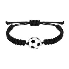 a bracelet with a soccer ball on it