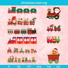 the christmas train svg is available for all types of children's toys