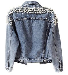 Customised Denim Jacket, Cardigan Jeans, Long Sleeve Denim Jacket, Bridal Jacket, Wedding Jacket, Jean Jacket Women