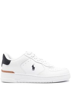 white calf leather grained texture logo patch at the tongue embroidered logo to the side contrasting branded heel counter perforated toebox front lace-up fastening round toe branded insole flat rubber sole Classic Custom Sneakers With Embossed Logo For Sports, Classic Sports Sneakers With Embroidered Logo, Custom White High-top Sneakers With Logo Detail, White Custom Casual Sneakers With Logo Detail, White Casual Custom Sneakers With Logo Detail, White Casual Custom Sneakers With Logo, White Custom Sneakers With Logo Detail, Casual Leather Custom Sneakers With Logo Detail, Casual White High-top Sneakers With Logo