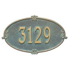 an address plaque with the number 519 on it