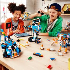 Highlights Introduce kids to the creative world of coding with the best educational STEM toys to foster their curiosities. Building, learning, and programming robots has never been more fun!Includes 847 pieces that kids can build and rebuild into 5 cool multifunctional models. Construct and code Vernie the Robot to dance, rock out on the Guitar4000, foster Frankie the Cat, interact with the Autobuilder, or explore a new discovery with the M.T.R.4 (Multi-Tooled Rover 4). The IQ-boosting activitie Robot Building, Bday Gifts For Him, Surprise Gifts For Him, Construction Lego, Thoughtful Gifts For Him, Free Lego, Lego Robot, Diy Gifts For Him, Popular Gifts