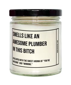 Unveil the power of humor and fragrance with our "Smells Like an Awesome Plumber Graduation,Plumber Birthday,Plumber Father's Day,Plumber Appreciation,Plumber Unique Plumber Gift,Plumber Graduation, Awesome, Amazing, Hilarious in This Bitch" candle. Perfect for every Plumber Graduation,Plumber Birthday,Plumber Father's Day,Plumber Appreciation,Plumber Unique Plumber Gift,Plumber Graduation, Awesome, Amazing, Hilarious, this candle blends wit with aromatic excellence, creating an ambiance that stands out. Whether you're seeking a unique gift, enhancing your home atmosphere, or adding a touch of fun to your workspace, this candle is your ultimate choice. It's a thoughtful gift for the Plumber Graduation,Plumber Birthday,Plumber Father's Day,Plumber Appreciation,Plumber Unique Plumber Gift,Pl Plumber Graduation Party, Funny Plumbing Sayings, Plumber Theme Tumbler, Plumber Humor, Candle Blends, Funny Plumber Memes, Candle Smells, White Pillar Candles, Lavender Fragrance