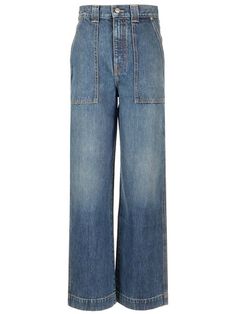 KHAITE "Hewitt" jeans - COD. 1143908005005 Versace Designer, Best Wallet, Jeans For Women, Shirt Skirt, Pump Sandals, Shirt Accessories, Lace Boots, Swimwear Tops, Coat Dress