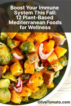 These 12 plant-based Mediterranean foods can help you boost your immune system this fall and stay healthy all season. #mediterraneandiet #immunity #plantbased #nutritiontips Green Kale, Human Nutrition, Registered Dietitian Nutritionist, Nutrition And Dietetics, Lentil Salad, Salad With Sweet Potato, Plant Food, Diet Tips