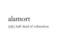 the words alamort are written in black and white letters on a white background