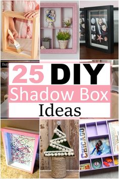 25 diy shadow box ideas that are easy to make and great for home decor