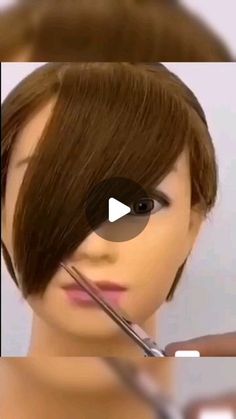 Haircuts For Short Necks, Langer Pony, Trim Your Own Hair, Easy And Beautiful Hairstyles, Edgy Pixie, Pixie Bob Haircut, Color Makeup, Tic Tok