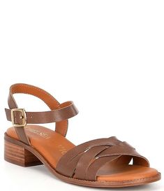 Chelsea & Violet Este Leather Ankle Strap Sandals | Dillard's Brown T-strap Sandals With Block Heel And Buckle, Brown Low Heel Heels With Buckle Closure, Adjustable Strap Block Heel Sandals In Medium Width, Low Heel Sandals With Buckle Closure, Medium Width Low Heel Wedge Sandals With Buckle, Medium Width Open Toe Slingback Sandals With Buckle Closure, Medium Width Sandals With Buckle Closure And Round Toe, Adjustable Heel Strap Sandals With Low Heel, Adjustable Low Heel Sandals With Heel Strap