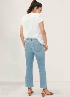 The Crop Maternity Jean – HATCH Collection Hatch Maternity, Infinite Possibilities, Custom Buttons, Womens Maternity, Stretch Leggings, Maternity Jeans, Cozy Outfit, Clothing Essentials, One Piece Dress