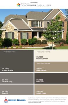 the exterior color scheme for a house