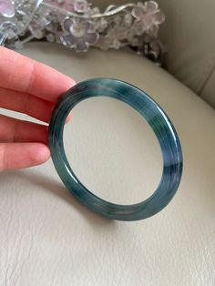 "🌈 Jade Bangle 57.2mm (2.25\"), Round Shape, Green 🌷 Untreated Natural Jadeite/ Grade A Jade 🌷 Certified : Yes 🌷 Jade from Guatemala 🌷 Shape : Round 🌷 Inner diameter : 57.2mm / 2.25\" 🌷 Width & Thickness : 8 x 8 mm 🌷 Color : Green 🌷 Free standard shipping from Hong Kong with tracking included 🌷 Take approximately 7-21 days to arrive worldwide" Jade Accessories, Beads Bracelets, Jade Bangle, Gemstones Jewelry, Jewelry Lookbook, Pin Jewelry, Gems Jewelry, Jewelry Inspo, Type A