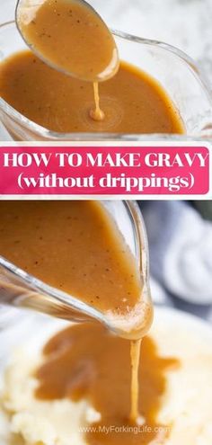 how to make gravy without drippings