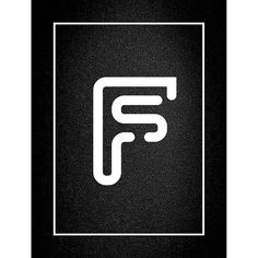 a black and white photo with the letter f in it's center square frame