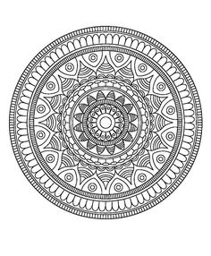 a black and white drawing of a circular object with intricate designs on the center, surrounded by smaller circles