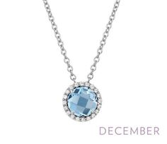 December - Blue Topaz. Adorn yourself with Lafonn's birthstone jewelry. The necklace is set with a 1.05 CTW genuine blue topaz surrounded by Lafonn's signature Lassaire simulated diamonds in sterling silver bonded with platinum. Luxury Blue Topaz Birthstone Necklace, Luxury Silver Diamond Birthstone Necklace, Luxury Blue Birthstone Necklace, Luxury Blue Birthstone Necklace As Gift, Luxury Blue Birthstone Necklace As A Gift, Luxury Blue Birthstone Necklace For Anniversary, Luxury Light Blue Birthstone Jewelry, December Birthstone Necklace, November Birthstone Necklace