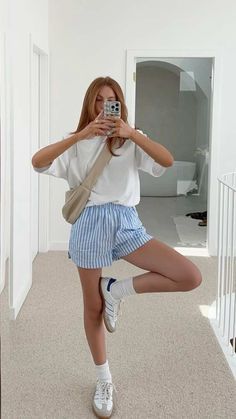 Europe Outfits Summer Dresses, Sporty European Outfits, Spring 2024 Athleisure Outfits, Summer Roadtrip Aesthetic Outfit, La Aesthetic Outfits Summer, Nanny Summer Outfits, Outfits For Running Errands Summer, Summer Gen Z Outfits, Summer Style Outfits 2024