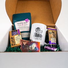 an open box filled with different types of items