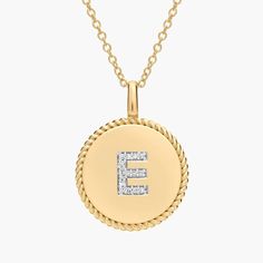 Wear your favorite initial with this pave diamond pendant. Choose your own initial or opt for the letter that represents your family or your special someone. Handcrafted in 14k gold, this necklace is also an on-trend gift. E Initial, Pearl Jewelry Gift, Platinum Rose Gold, Engagement Rings Marquise, Gold Rings Fashion, Special Someone, Initial Pendant Necklace, Gold Pearl Necklace, Ladies Diamond Rings