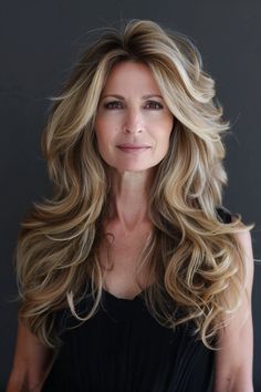 Long hairstyles for women over 40 offer sophistication and a fresh, youthful look. Get inspired here. Layered Haircuts For Women, Layered Bobs, Long Hairstyles, Layered Cuts, Cool Haircuts, Layered Haircuts, Womens Haircuts, Over 60, Pixie Cut