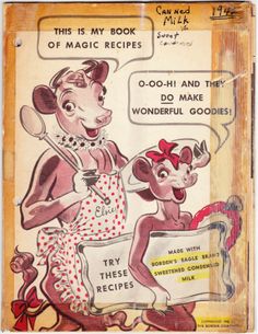 an old comic book with cartoon mouses cooking