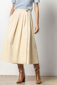 Pre-washed for softness, this fine wale corduroy wrap skirt is flattering and easy-to-wear. Pair it with a shorter sweater or any half-tucked top to show off the waist detail. Winter Skirt, Sweater And Shorts, Winter White, Wrap Skirt, Show Off, Tee Shop, Color Show, Brandy, Best Sellers