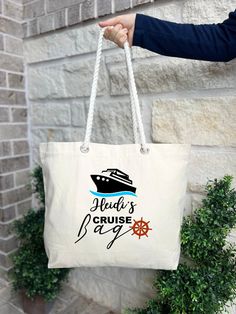 Cruise Trip 2023 Tote Bag, Cruise Squad 2023 Tote Bag, Cruise Vacation Tote Bag, Girls Weekend Tote Bag, Girls Trip Totes, Gift for women with Zipper and No Zipper  HOW TO ORDER: 1. Please, Check and Review all Photos. (This listing offers 2 different bags. 25L Bag With Zipper and No Zipper.) 2. Select Your Bag Style and Color from the drop-down menu 3. Choose Your Quantity as much as you want. 4. Click "Add To Cart". For multiple items go back to the listing and repeat the steps. *DETAILS OF THE BAGS: 25L Tote Bag Measurements - 20"L x 15"H x 5"D 100% cotton , 26" rope handles, inside zippered flap pouch pocket. * PROCESSING & SHIPPING: Processing time is 1-2 days. First Class Shipping is 2-5 business days (after processing time). You can upgrade your shipping on the check out page to UPS Trip Bags, Vacation Tote Bag, Cruise Trip, Family Cruise, Cruise Travel, Girls Weekend, Weekender Tote, Cruise Vacation, Travel Gifts