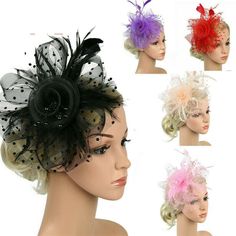 Features: Vintage style with a mesh base organza and flight feathers Great alternative to a traditional hat and a easy way to add a chic and sassy edge to your outfit Designed for lady and women to look elegant and pretty Comes with hair clip and hair clasp to fit the hat Easy wearing also add glamour and fancy charming Suitable for using as a wedding Fascinator, party hat, Cocktail hat or any special occasion Specificati on: Material: Chemical Fiber Package Includes: 1 Fascinator Hat Shipping p Bridal Hairband, Fascinator Hats Diy, Fascinator Hair, Bridal Fascinator, Feather Hair Clips, Tea Party Wedding, Party Headband, Tea Party Hats, Wedding Fascinators