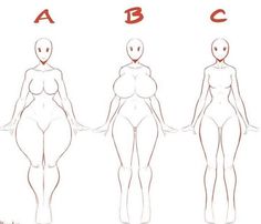 how to draw female body shapes