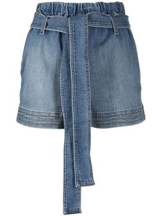 Stella Mccartney Jeans, Dress Reference, Tie Waist Shorts, Short Jeans, Womens Tie, Indigo Blue, High Waisted Denim, Jeans Shorts, Cotton Shorts