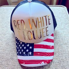 Perfect For July 4th Or Anytime! Non Smoking Home. Patriotic White Hat For Summer, Summer Patriotic Trucker Hat With Curved Brim, Casual White Baseball Cap For 4th Of July, Adjustable White Hat For 4th Of July, Patriotic Snapback Summer Hats, Red Patriotic Hat, One Size Fits Most, White Baseball Cap For 4th Of July, Red Patriotic Trucker Hat With Curved Brim, White Patriotic Adjustable Trucker Hat