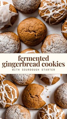 an image of baked gingerbread cookies with sourdough starter