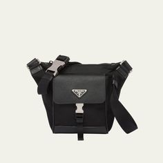 Leather And Nylon Prada Belt Bag In Black. Sold Out. Great Condition. Zipper. Adjustable Strap. Prada Belt Bag, Prada Bag, Belt Bag, Adjustable Straps, Black Silver, Leather Bag, Prada, Zipper, Bag Lady