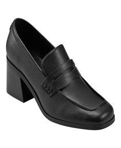 Marc Fisher Women's Kchris Heeled Loafers - Macy's Loafers With Heels, High Heel Loafers, Heel Loafers, Loafers Online, Rounded Square, Penny Loafer, Marc Fisher, Heeled Loafers, Penny Loafers