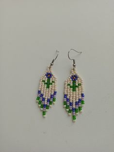 Brick Stitch Flower Earrings, Brick Stitch Flower, Seed Bead Fringe Earrings, Bead Fringe Earrings, Earrings Patterns, Bead Earring, Bead Fringe, Earring Ideas, Beaded Fringe