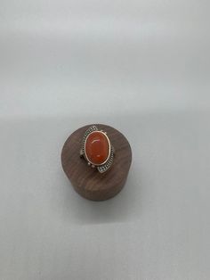 Silver ring featuring striking Nanhong agate, renowned for its vibrant red hue, intricate patterns, and translucent beauty Red Oval Agate Jewelry, Bohemian Orange Jewelry Ring, Elegant Orange Carnelian Rings, Orange Carnelian Ring Jewelry, Amber Oval Agate Ring, Oval Amber Agate Ring, Elegant Red Rings With Natural Stones, Red Oval Rings With Natural Stones, Bohemian Orange Rings For Gifts