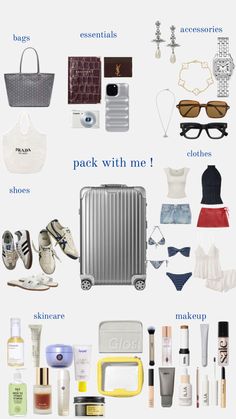 Trip Essentials Packing Lists, International Travel Checklist, Europe Packing, Pack With Me, Europe Packing List, Summer Packing, Airport Fits