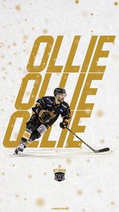 an image of a hockey player going down the ice with text overlaying him