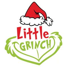 the little grin logo has a santa hat on it