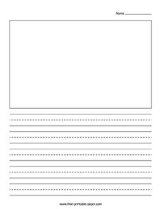 a blank paper with lines in the middle and bottom, on top of each other