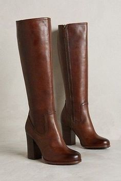 Freddie Lounds, Dr Shoes, Christmas Board, Faux Leather Boots, Thick Heel, Fashion High Heels, Long Boots, Boots Brown, Thick Heels