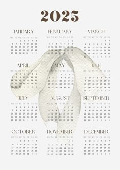 a white and brown calendar with the date on it