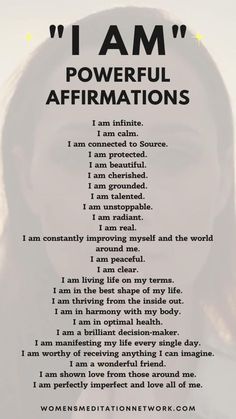 i am powerful affirmations