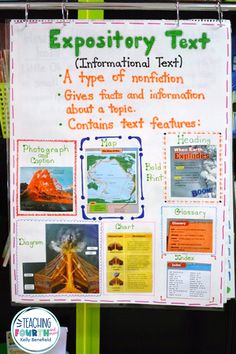 an expo poster with information about volcanos and other things to see in the text