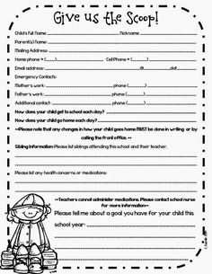 a printable worksheet for children with the words give us the scoop on it