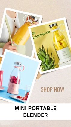 Mini Portable Blender: Blend On-the-Go for a Healthy Lifestyle! Mini Portable Blender, Delicious Smoothies, Fresh Smoothies, Nutritious Smoothies, Yummy Smoothie Recipes, Portable Blender, Nutritious Snacks, Yummy Smoothies, Fresh Juice