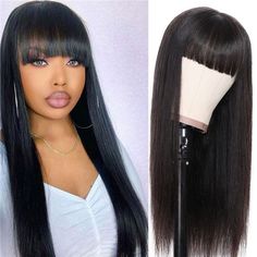 Brazilian Straight Human Hair, Hair Patterns, Remy Hair Wigs, Virgin Hair Wigs, Brazilian Straight Hair, Human Wigs, Remy Human Hair Wigs, Wig With Bangs