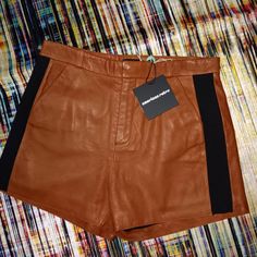 Lamb Leather Shorts Size 38 Black Leather Shorts, Retro Shorts, Leather Fringe, Leather Shorts, Black Tan, Black And Tan, Printed Shorts, Red Leather, Soft Leather